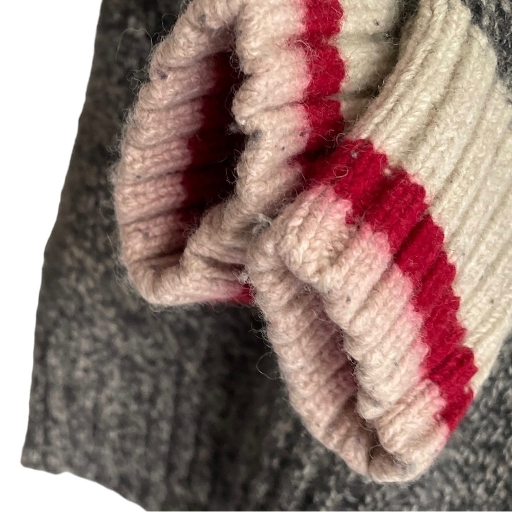 ROOTS Canada Wool Chunky Knit Cabin Sweater M - Picture 6 of 11